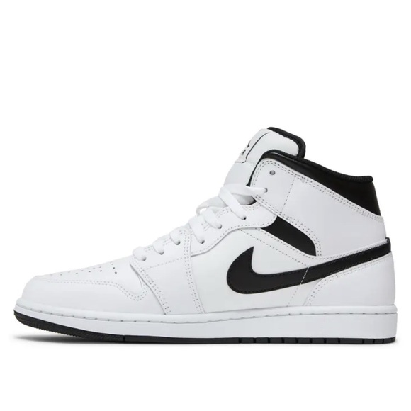 Nike Air Jordan 1 Mid \'White Black\' High Tops, new without tags, never worn main image 6